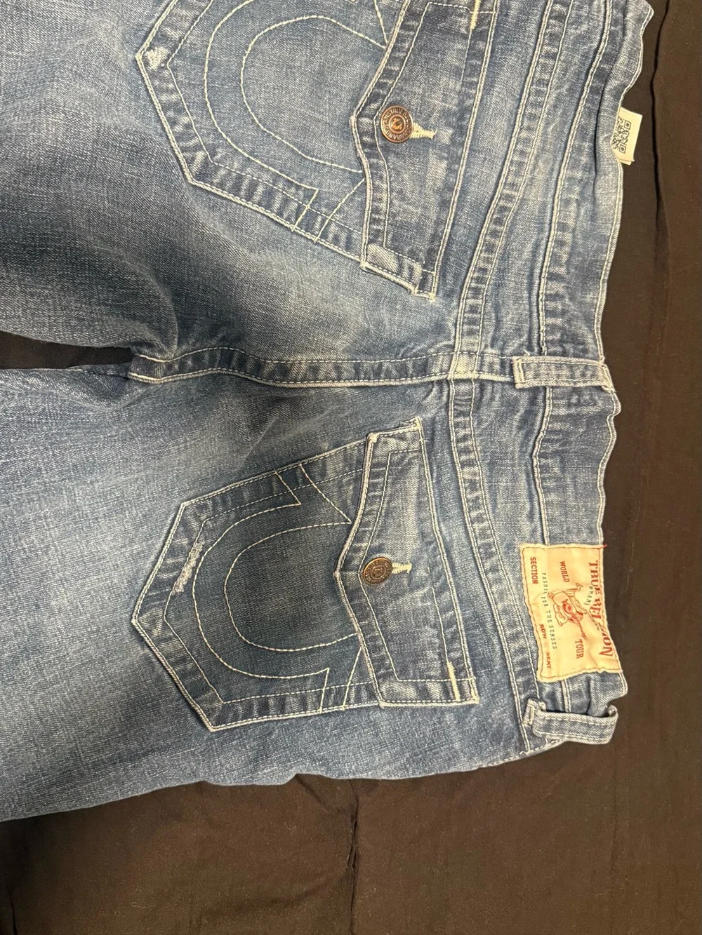 True Religion Men's Light Blue Denim Jeans
